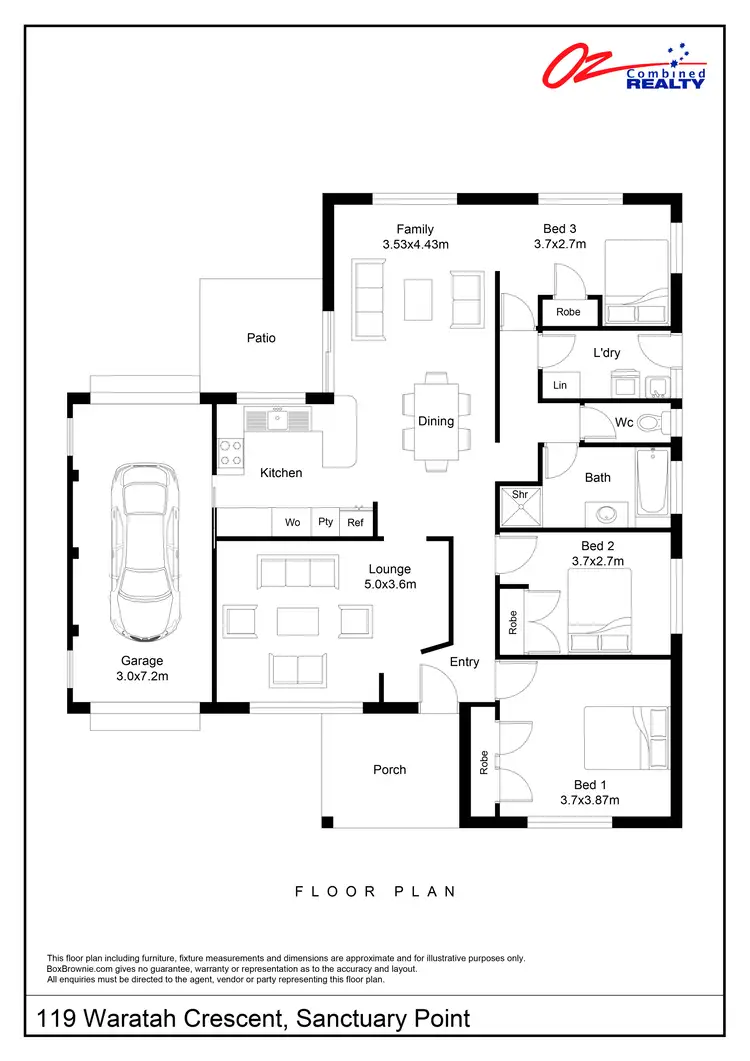 Floorplan of Homely house listing, 119 Waratah Crescent, Sanctuary Point NSW 2540