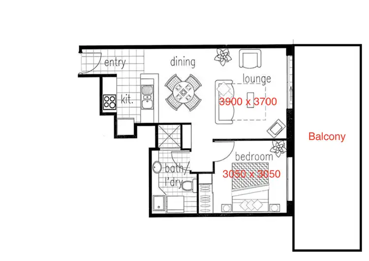 Floorplan of Homely apartment listing, 2/112-116 Surf Parade, Broadbeach QLD 4218
