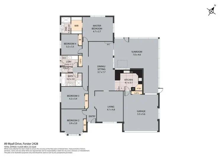 Floorplan of Homely house listing, 89 Myall Drive, Forster NSW 2428