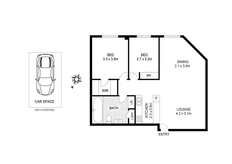 Floorplan of Homely apartment listing, 322/181 Exhibition Street, Melbourne VIC 3000