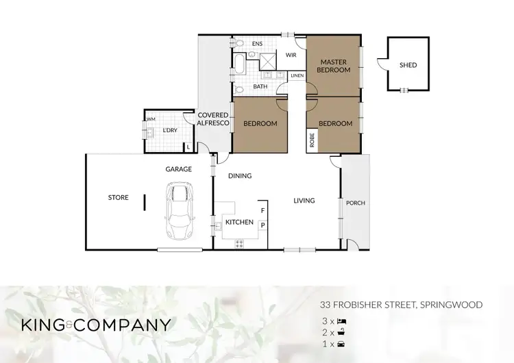 Floorplan of Homely house listing, 33 Frobisher Street, Springwood QLD 4127