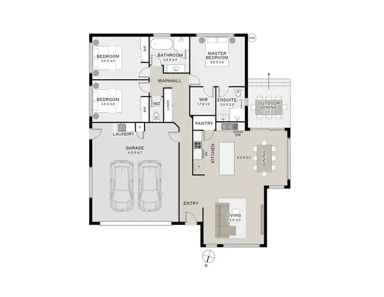 Floorplan of Homely house listing, 8/297 Westbury Road, Prospect Vale TAS 7250