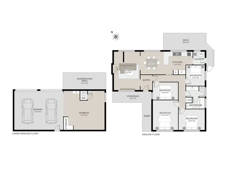 Floorplan of Homely house listing, 14 Orana Place, Riverside TAS 7250