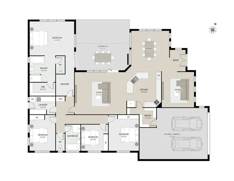 Floorplan of Homely house listing, 3 St James Close, Newstead TAS 7250