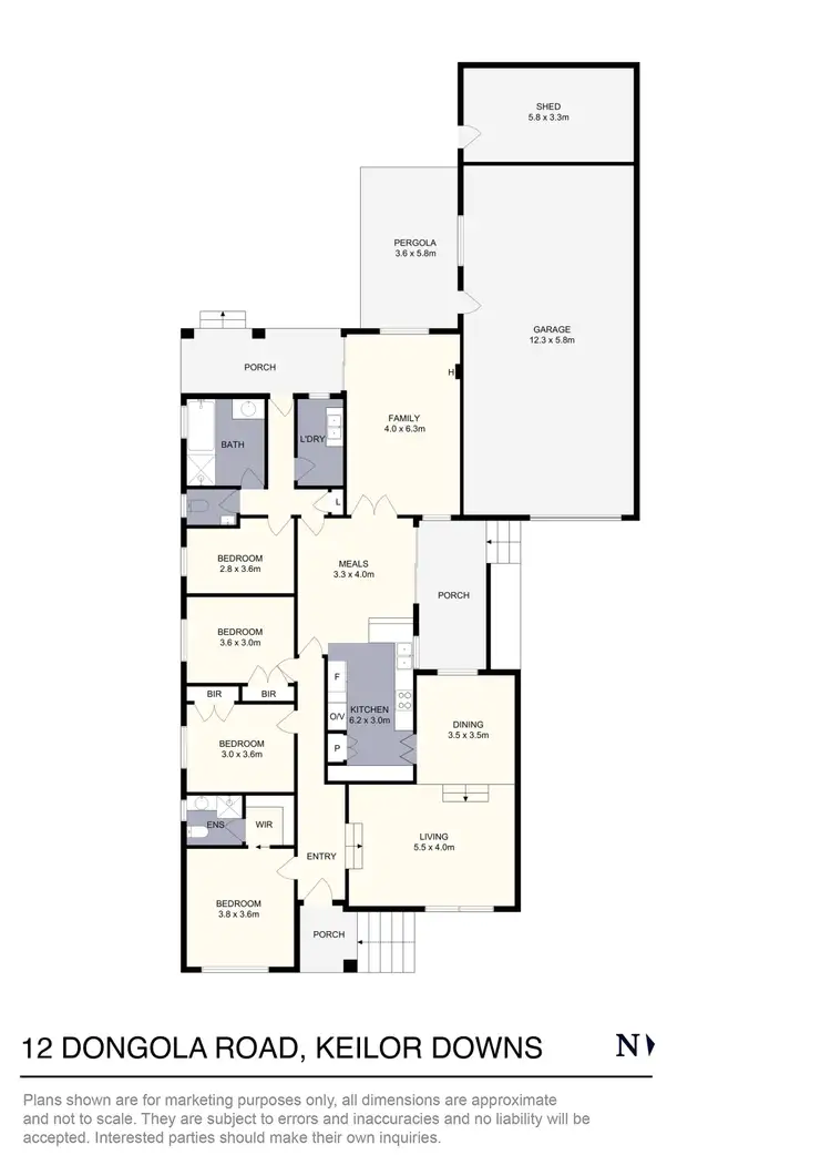 Floorplan of Homely house listing, 12 Dongola Road, Keilor Downs VIC 3038