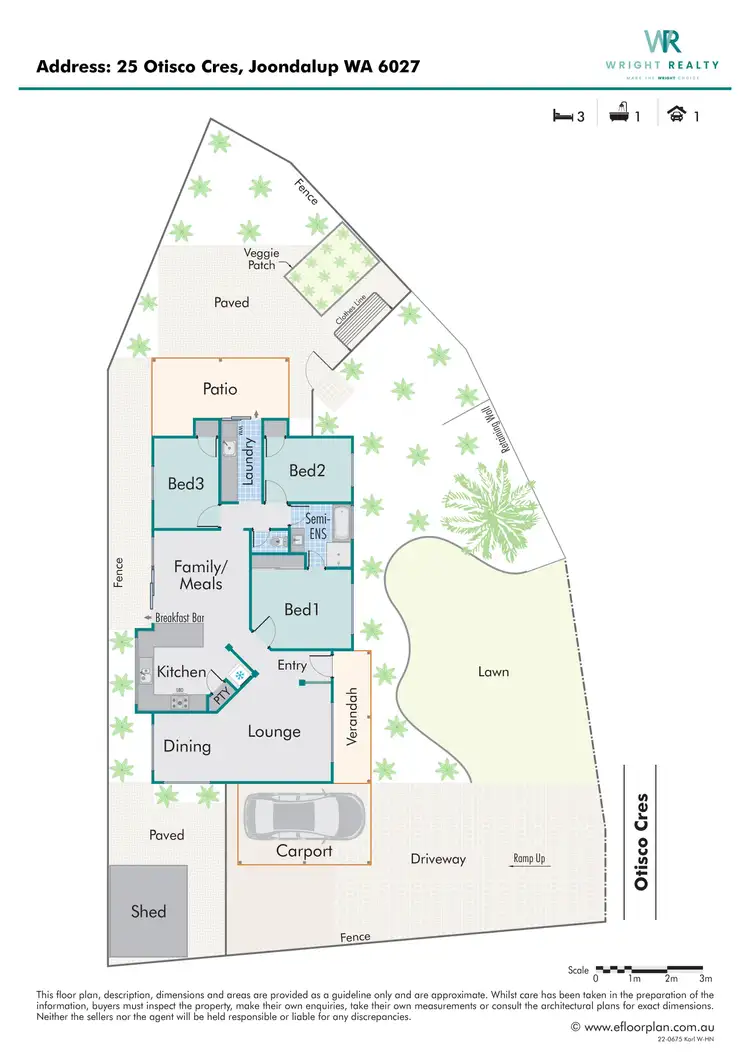 Floorplan of Homely house listing, 25 Otisco Crescent, Joondalup WA 6027