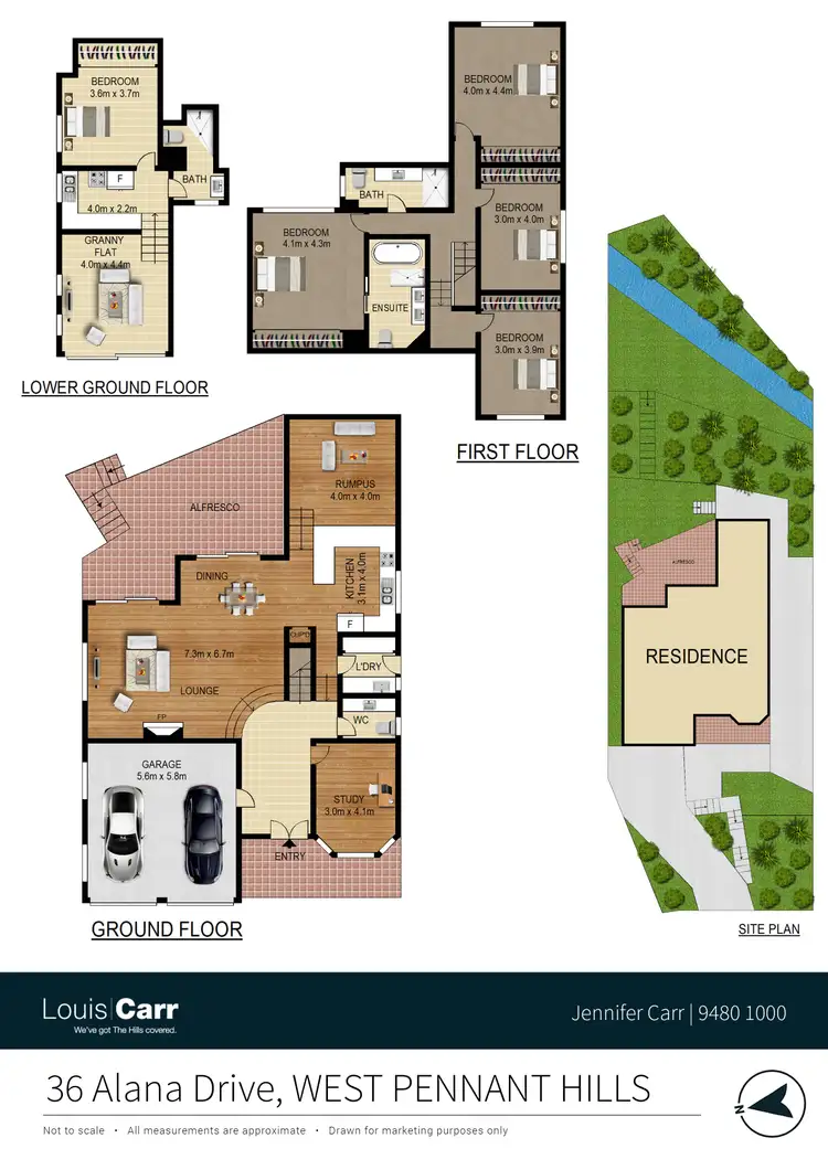 Floorplan of Homely house listing, 36 Alana Drive, West Pennant Hills NSW 2125