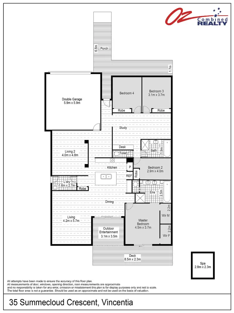 Floorplan of Homely house listing, 35 Summercloud Crescent, Vincentia NSW 2540