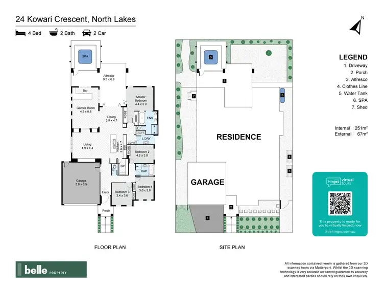 Floorplan of Homely house listing, 24 Kowari Crescent, North Lakes QLD 4509