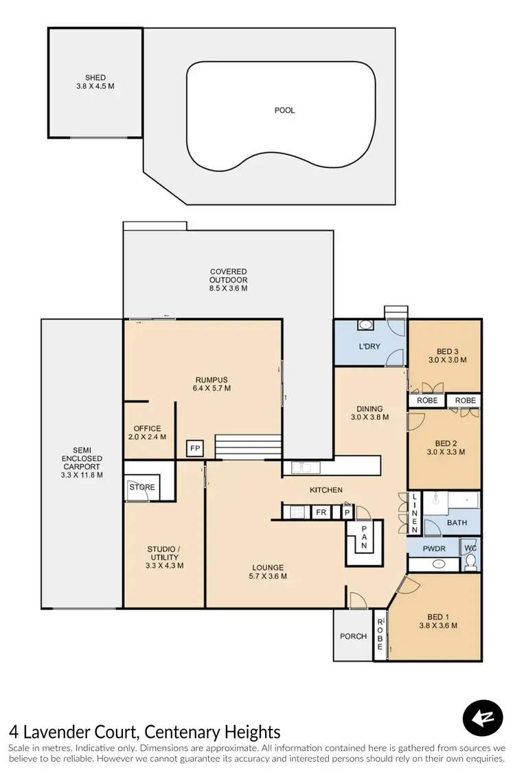 Floorplan of Homely house listing, 4 Lavender Court, Centenary Heights QLD 4350