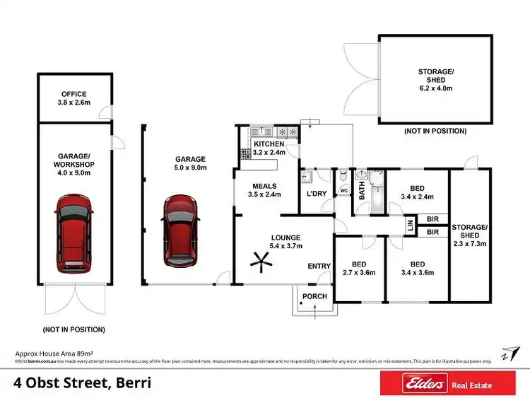 Floorplan of Homely house listing, 4 Obst Street, Berri SA 5343