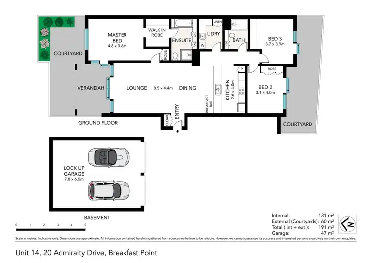 Floorplan of Homely apartment listing, 14/20 Admiralty Drive, Breakfast Point NSW 2137