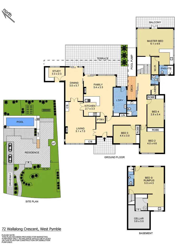 Floorplan of Homely house listing, 72 Wallalong Crescent, West Pymble NSW 2073