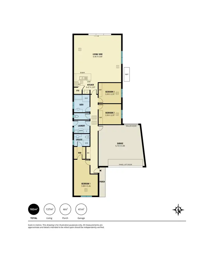 Floorplan of Homely house listing, 35B Denmead Avenue, Campbelltown SA 5074
