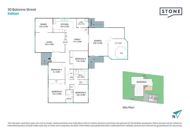 Floorplan of Homely house listing, 30 Balonne Street, Kaleen ACT 2617