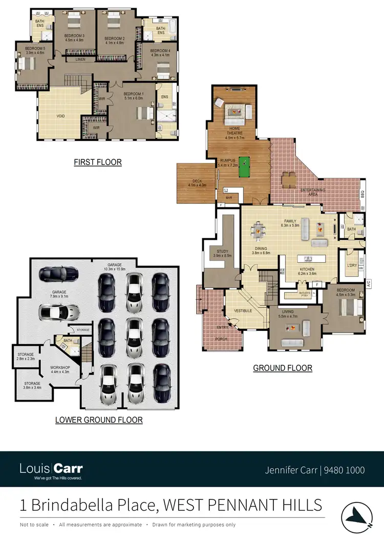 Floorplan of Homely house listing, 1 Brindabella Place, West Pennant Hills NSW 2125