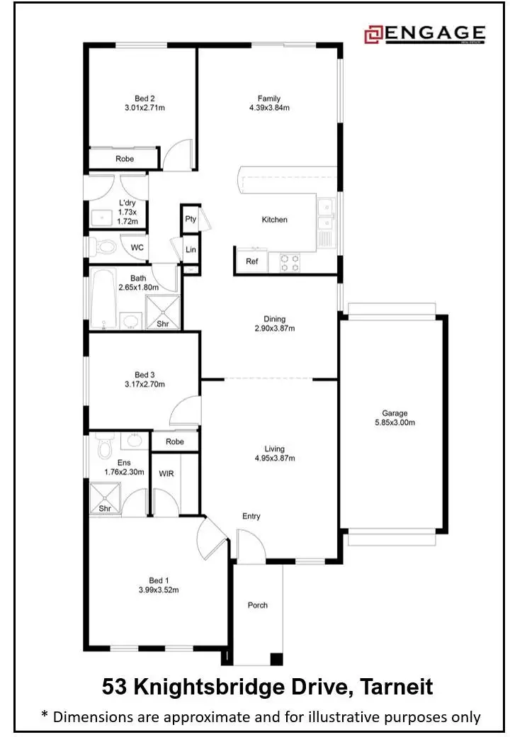 Floorplan of Homely house listing, 53 Knightsbridge Drive, Tarneit VIC 3029