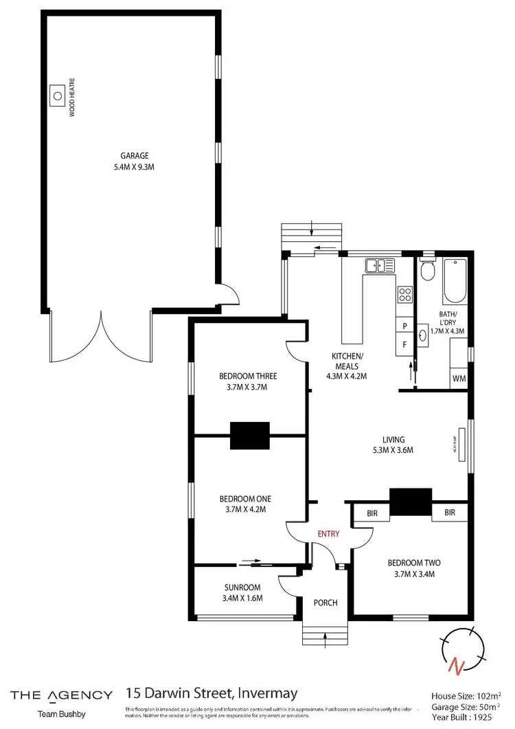 Floorplan of Homely house listing, 15 Darwin Street, Invermay TAS 7248