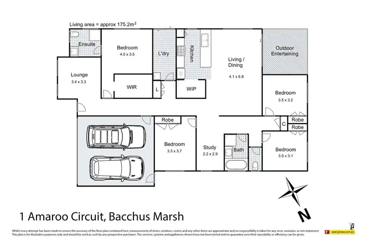 Floorplan of Homely house listing, 1 Amaroo Circuit, Bacchus Marsh VIC 3340