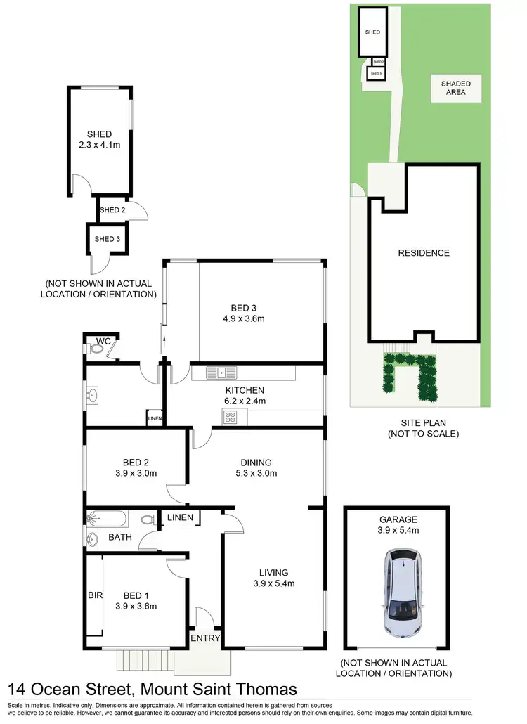 Floorplan of Homely house listing, 14 Ocean Street, Mount Saint Thomas NSW 2500