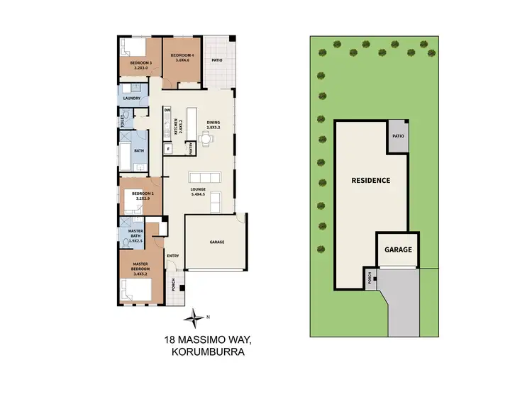 Floorplan of Homely house listing, 18 Massimo Way, Korumburra VIC 3950