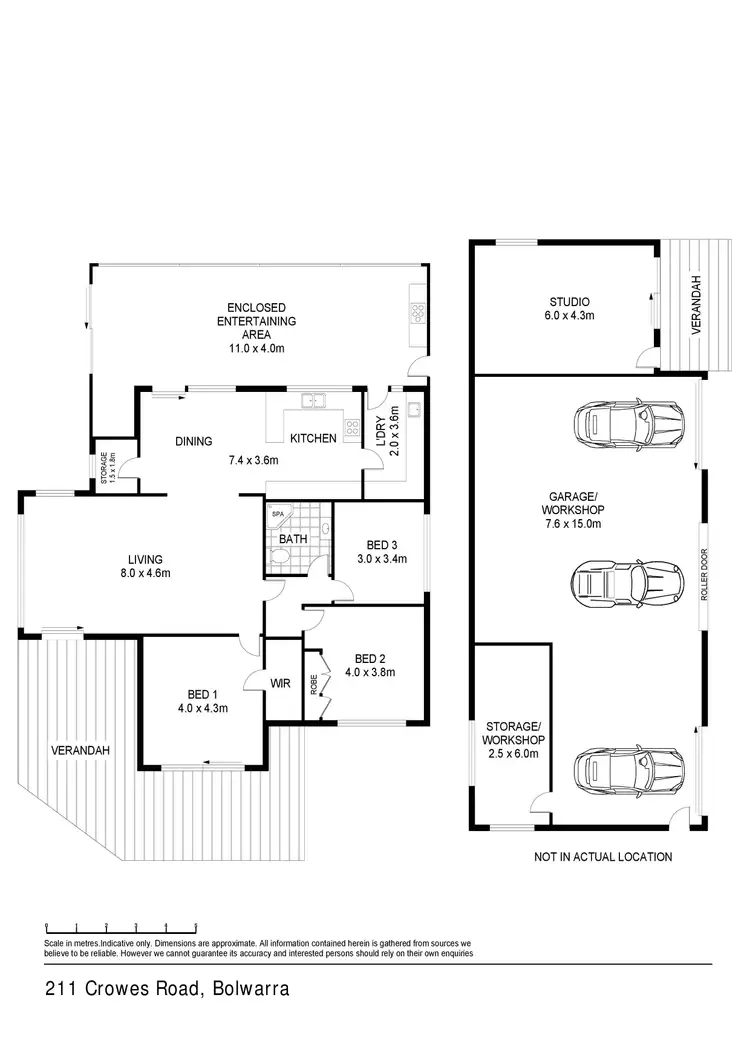 Floorplan of Homely house listing, 211 Crowes Road, Bolwarra VIC 3305