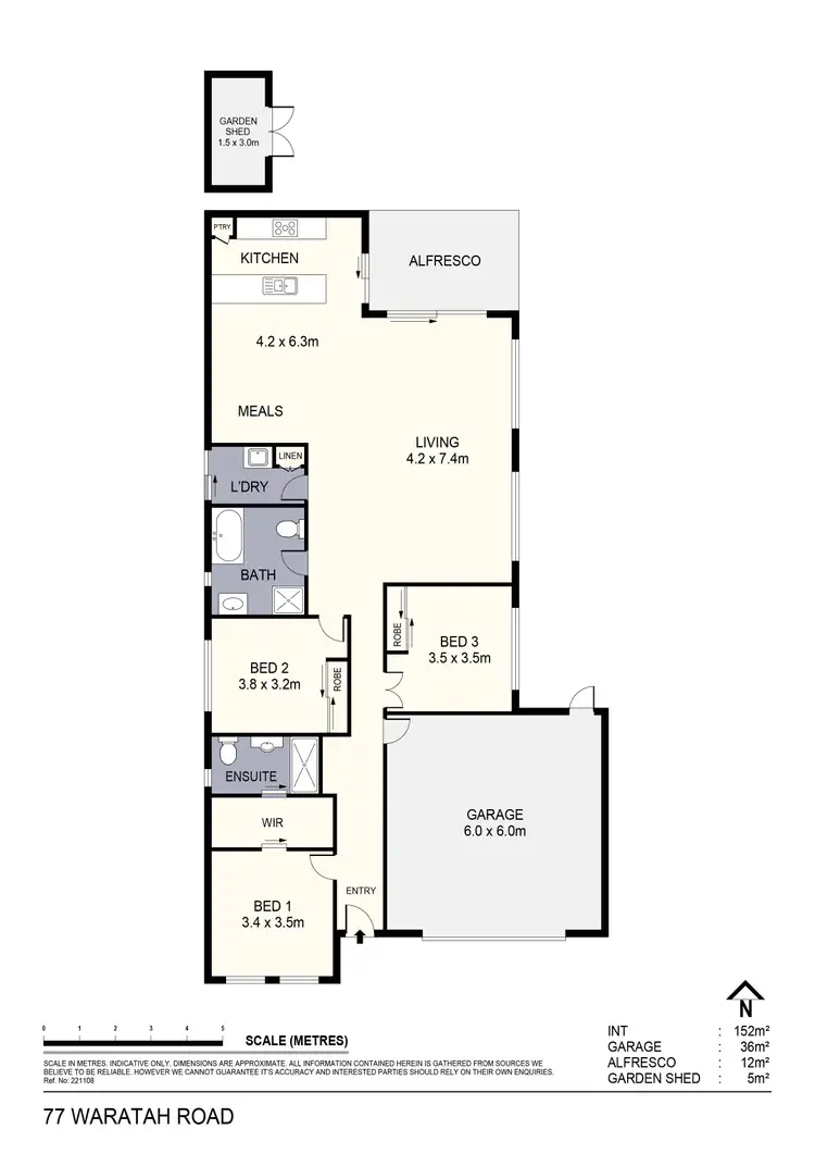 Floorplan of Homely house listing, 77 Waratah Road, Huntly VIC 3551