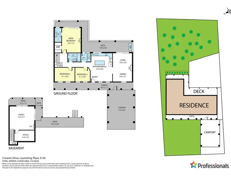 Floorplan of Homely house listing, 3 Scenic Drive, Launching Place VIC 3139