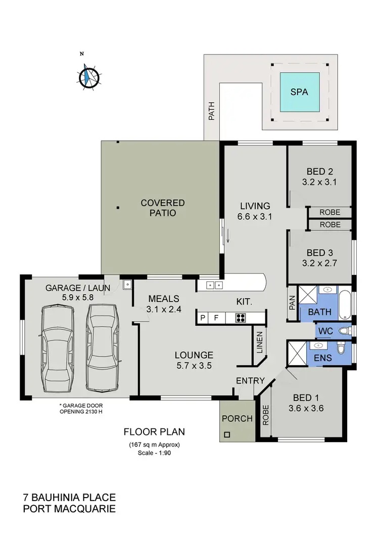 Floorplan of Homely house listing, 7 Bauhinia Place, Port Macquarie NSW 2444
