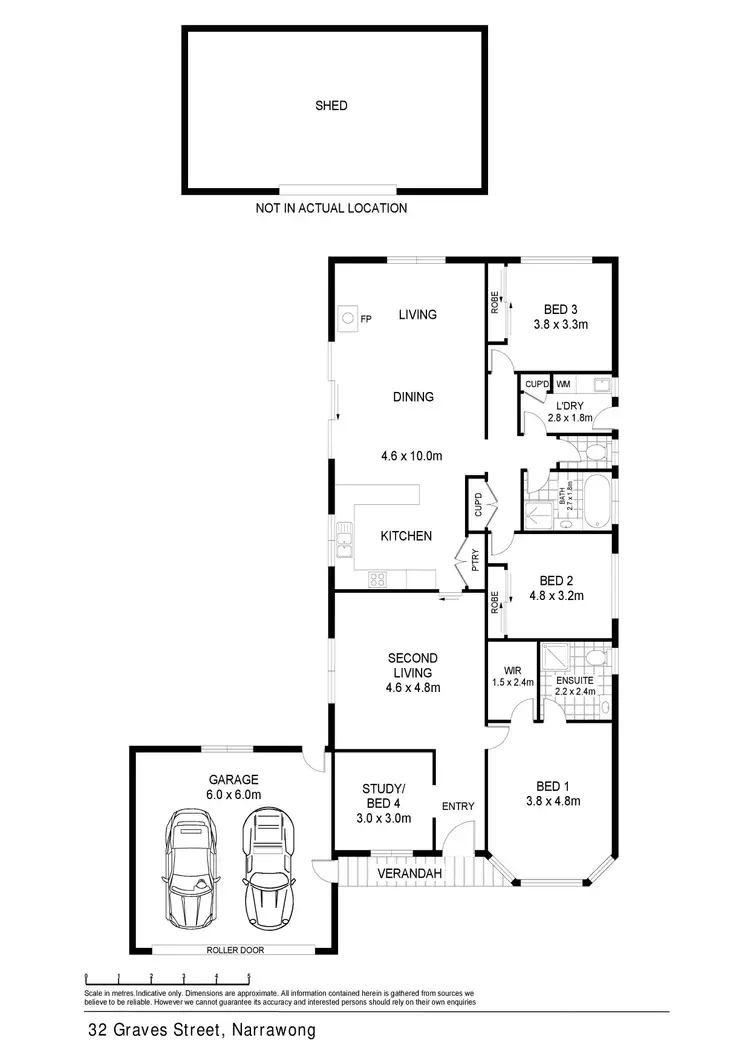 Floorplan of Homely house listing, 32 Graves Street, Narrawong VIC 3285