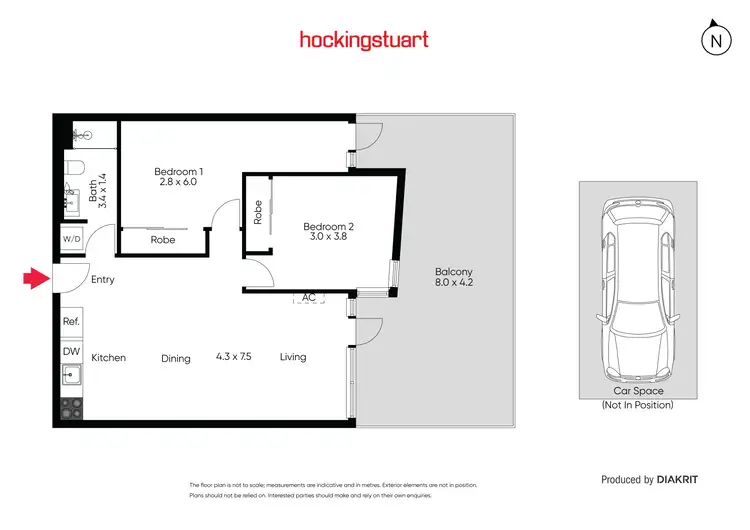 Floorplan of Homely apartment listing, 302/240 Barkly Street, Footscray VIC 3011