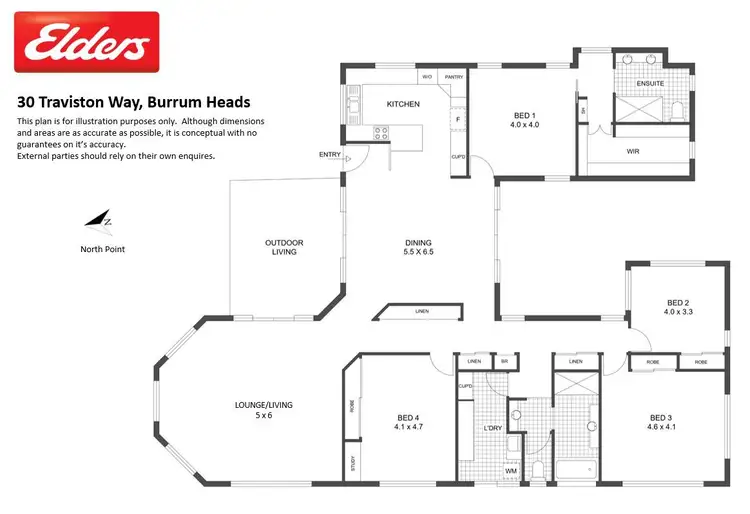 Floorplan of Homely house listing, 30 Traviston Way, Burrum Heads QLD 4659
