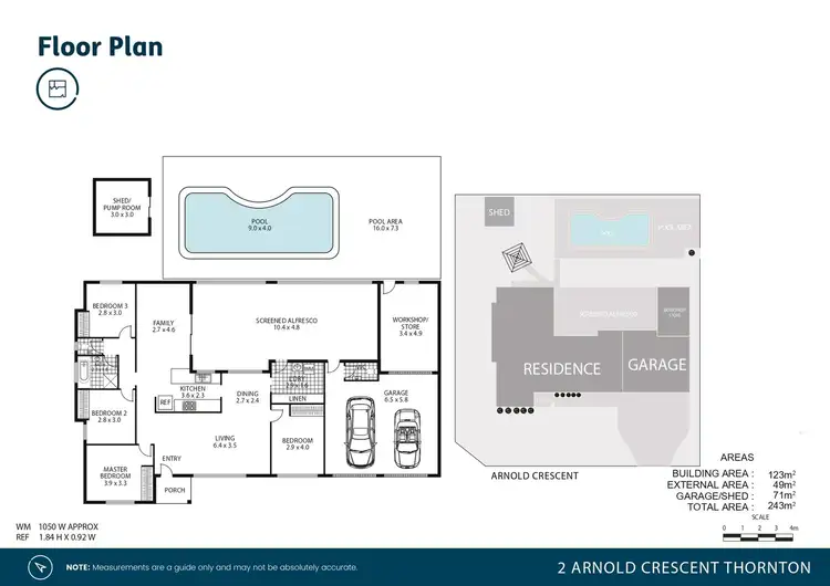 Floorplan of Homely house listing, 2 Arnold Crescent, Thornton NSW 2322