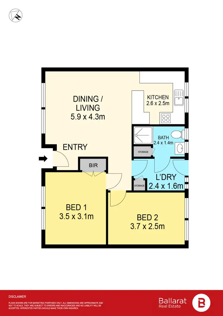 Floorplan of Homely unit listing, 3/6 Cobden Street, Mount Pleasant VIC 3350