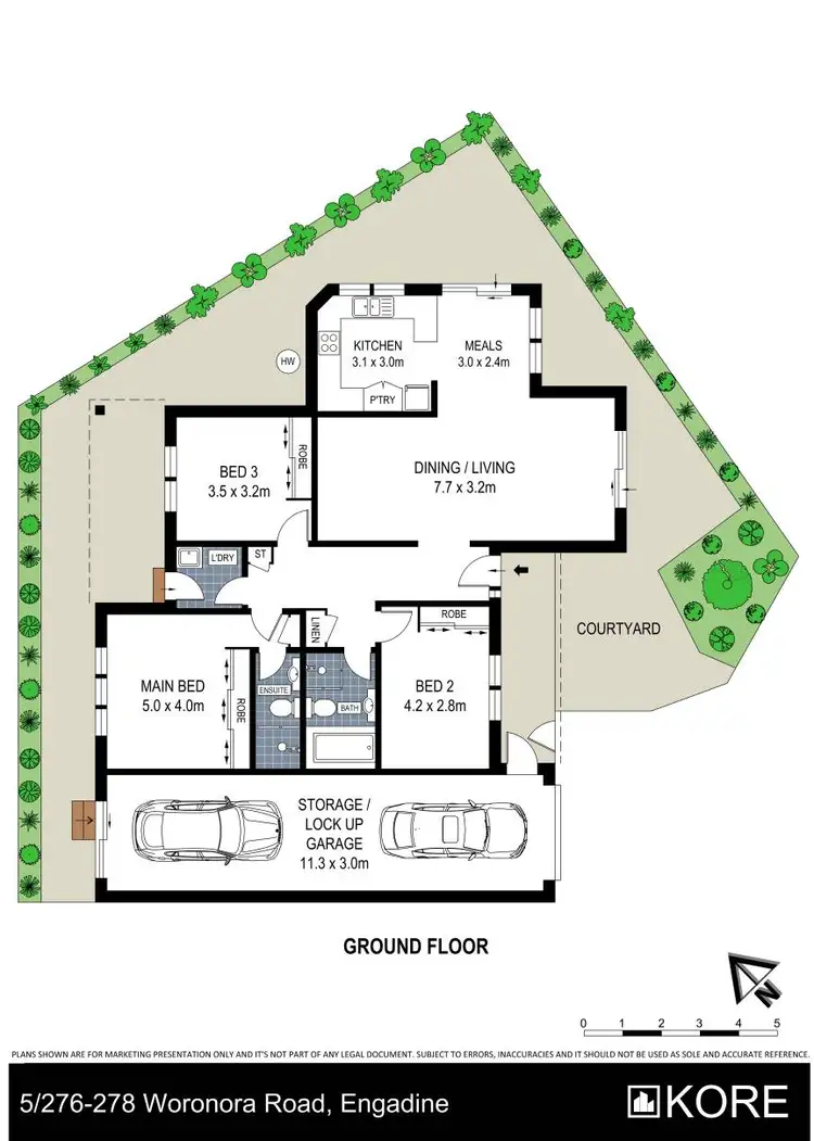 Floorplan of Homely villa listing, 5/276-278 Woronora Road, Engadine NSW 2233