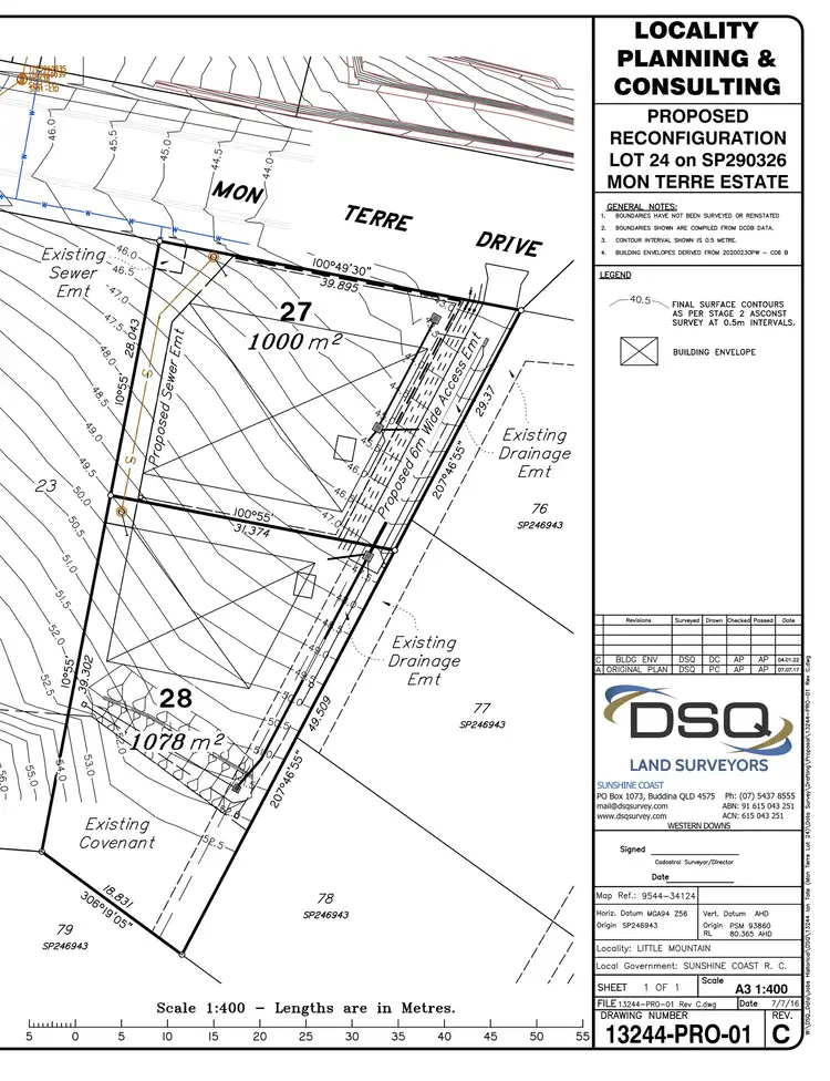 Floorplan of Homely land listing, 27 Mon Terre Drive, Little Mountain QLD 4551