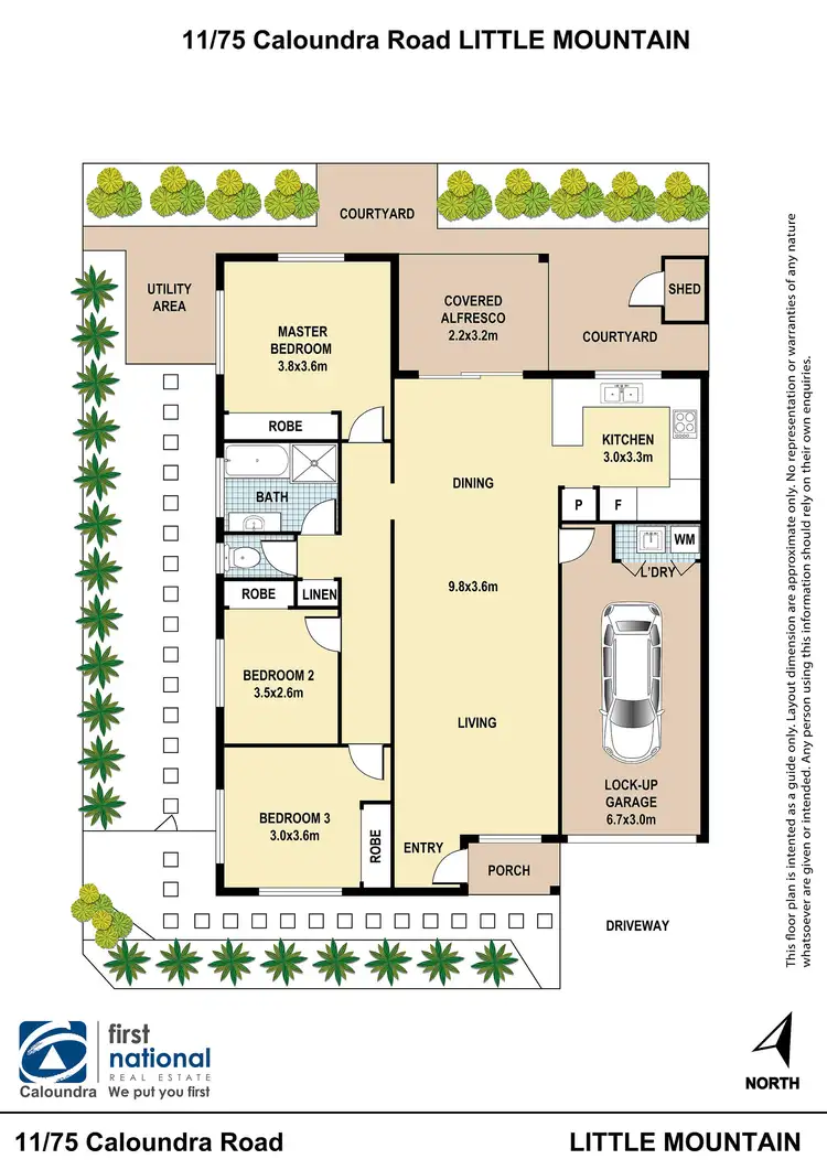 Floorplan of Homely unit listing, 11/75 Caloundra Road, Little Mountain QLD 4551