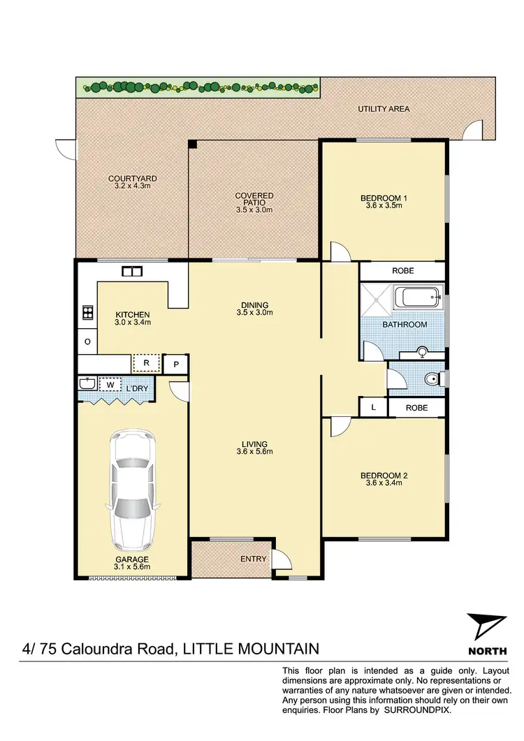 Floorplan of Homely villa listing, 4/75 Caloundra Road, Little Mountain QLD 4551
