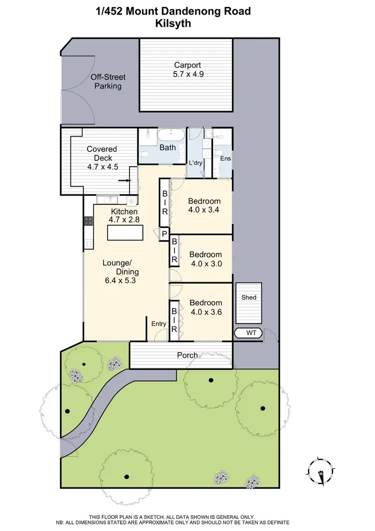 Floorplan of Homely house listing, 1/452 Mt Dandenong Road, Kilsyth VIC 3137