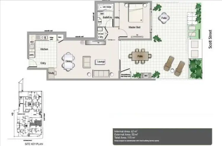 Floorplan of Homely apartment listing, 103/6 Victoria Street, Kelvin Grove QLD 4059