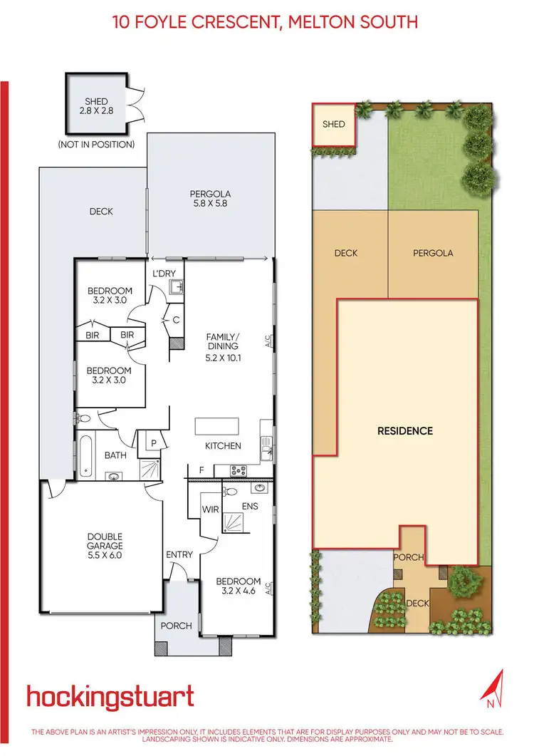 Floorplan of Homely house listing, 10 Foyle Crescent, Weir Views VIC 3338