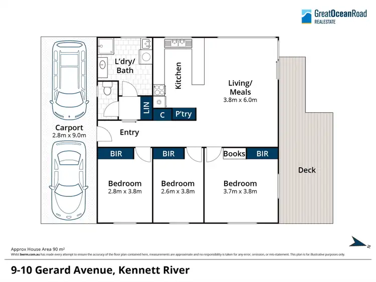 Floorplan of Homely house listing, 9 Gerard Avenue, Kennett River VIC 3234