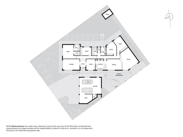 Floorplan of Homely house listing, 47 Mountain Circuit, Calwell ACT 2905