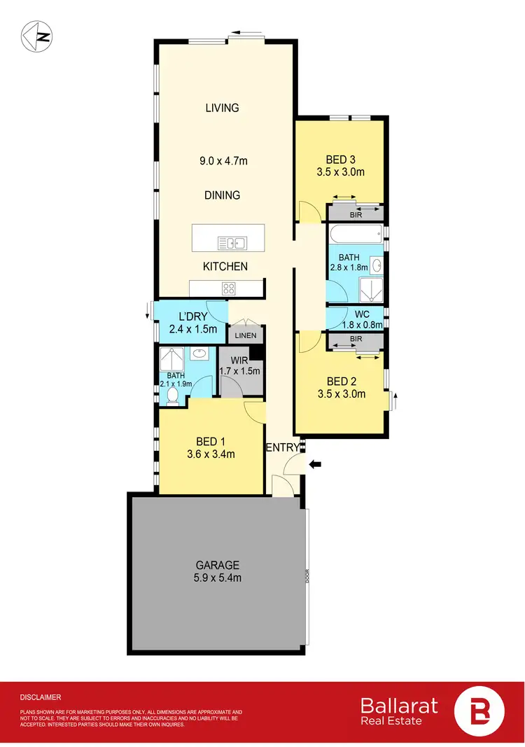 Floorplan of Homely unit listing, 6/9 Burnett Street, Sebastopol VIC 3356