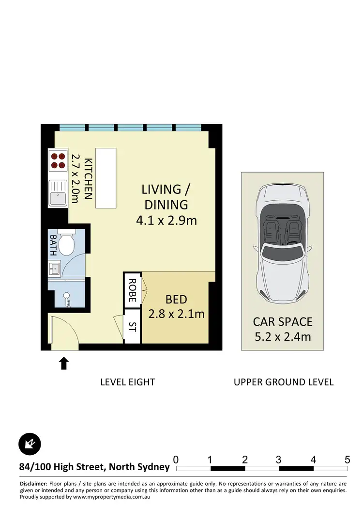 Floorplan of Homely apartment listing, 84/100 High Street, North Sydney NSW 2060