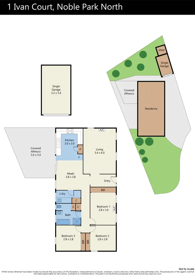 Floorplan of Homely house listing, 1 Ivan Court, Noble Park North VIC 3174