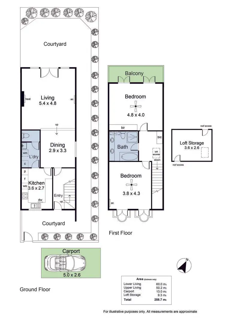 Floorplan of Homely townhouse listing, 4/11 Johnstone Place, North Adelaide SA 5006