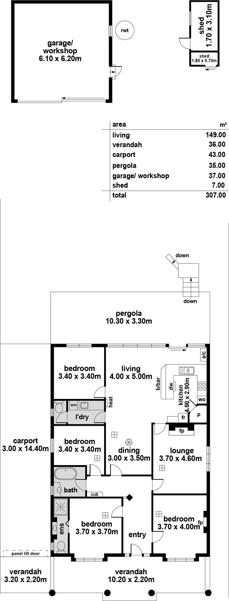Floorplan of Homely house listing, 24 Princes Road, Torrens Park SA 5062