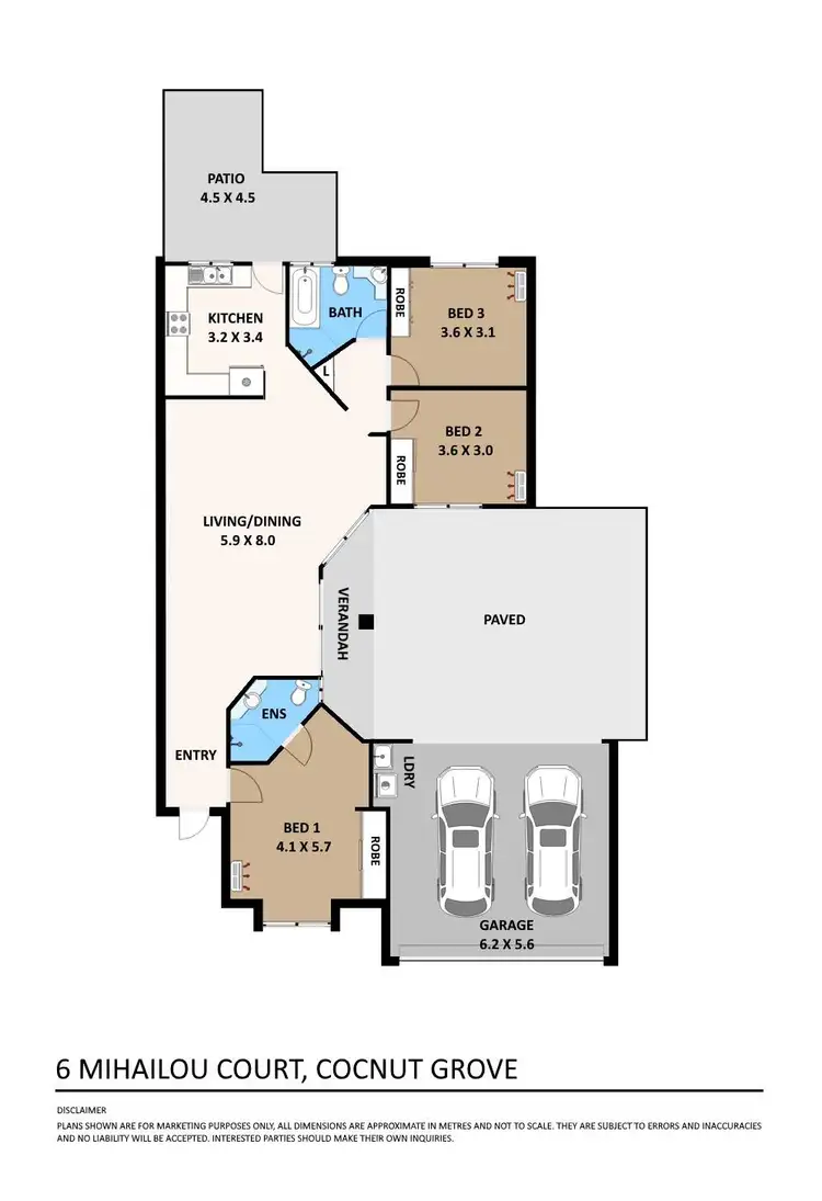Floorplan of Homely house listing, 6 Mihailou Court, Coconut Grove NT 810