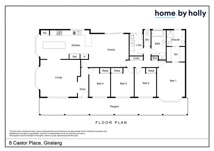 Floorplan of Homely house listing, 8 Castor Place, Giralang ACT 2617
